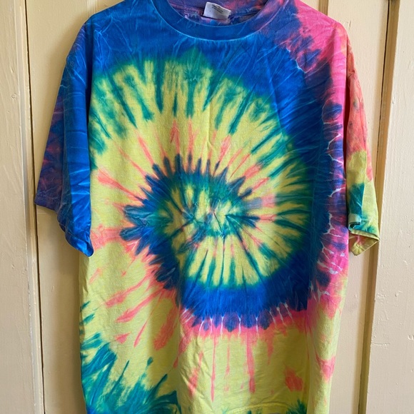 Neon Tie Dye Tshirt - Picture 1 of 4
